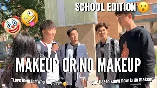 DO GUYS PREFER GIRLS WITH MAKEUP OR NO MAKEUP? 🤔 | PUBLIC INTERVIEW