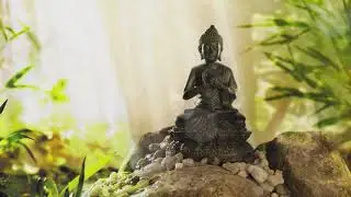Peaceful Buddha's Garden | Meditation Relaxation Focus | Indian flute and forest sounds