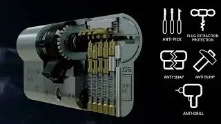 Замок Apecs AP3, TS007 3 звезды и Sold Secure Diamond Lock Https://www.helplocks.com