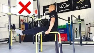 【L-sit よくある間違い】腸腰筋 or ハムストリングに問題があります。  Beginners’ common L-sit Problem