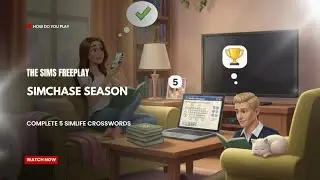 The Sims FreePlay - SimChase Season: Complete 5 simlife crosswords