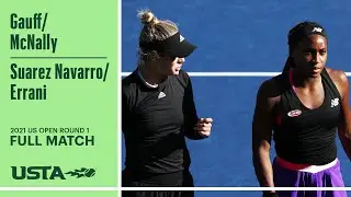 Gauff/McNally vs. Suarez Navarro/Errani Full Match | 2021 US Open Round 1