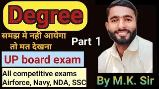 Degrees of Comparison#Part-1,all competitive exams,up board, airforce navy NDA #ssc#by MK Sir