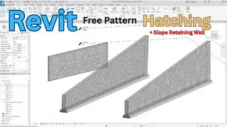 Download Free Revit Hatch Patterns & Create Sloped Retaining Wall | Step-by-Step Tutorial
