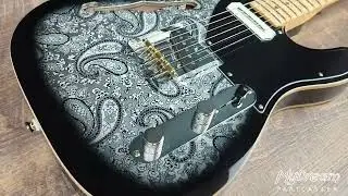 MyDream Partcaster Custom Built - Thinline Black Paisley Charlie Christian