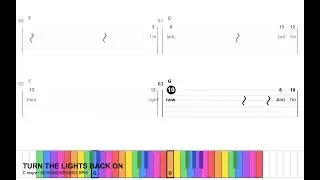 TURN THE LIGHTS BACK ON - Billy Joel | Guitar tabs with lyrics