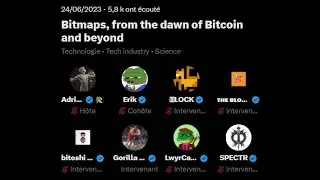 Bitmaps, from the dawn of Bitcoin and beyond - Early Bitmap Builders Twitter Space