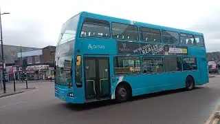 Bus Spotting in Bury Park Arriva Optare Olympus B9TL 4104 YJ08EEB Route 1 Dunstable to Farley Hill