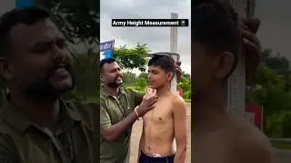 Army Height Measurement 🥷 #army #defenceacademy #indianarmedforces #armylover #pda #indianarmy