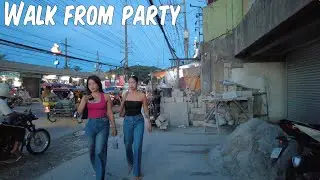 Walk on Fields Avenue From Walking Street Party! | Angeles City Philippines