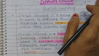 Lec-46 Circuit Switching in Computer Network Hindi | Phases & Working