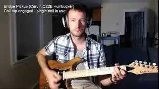 Carvin Bolt Guitar Demo, Play Test and Pickup Comparison. AP11 C22B Single Coil and Humbuckers