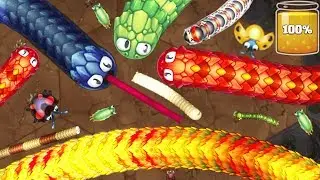 Littlebigsnake.io - Big Snakes vs Little Snakes - Juja & Insects (Slither.io + Wormax.io)