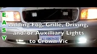 P71 Crown Vic fog/driving & grille light install