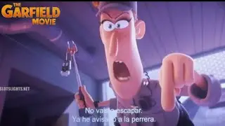 Garfield  movie  Garfield and Garfield dad and odie vs The evil security guard