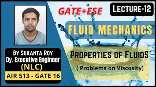 Лекция 12 | Задачи на вязкость | Свойства жидкостей | Механика жидкости | GATE и ESE Mechanical