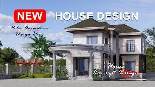 NEW Modern Hybrid Villa Design - 2 Story With 3D Views and Layout Plan