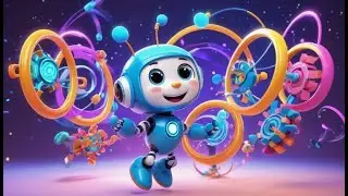 Benny Bot Spins Around | Robot Movement Song for Kids | Fun Action Rhyme in English