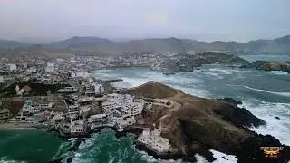 SAN BARTOLO EN INVIERNO - HERMOSO DESTINO AL SUR DE LIMA - PER&Uacute;. DR DRONE. 2021.