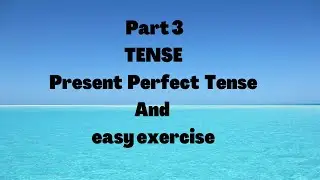 PRESENT PERFECT TENSE Rules Exceptions and Exercise