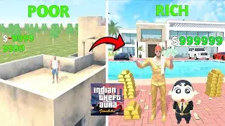 Garib Ka Sapna vs 💰 Amir Ki Zindagi Indian Theft Aura Simulator #viralvideo#indianbikedriving3d#gta 