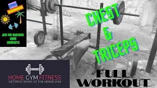 Home Gym Full Chest & Triceps Workout | 101 Days of Summer Workouts! #chest #chestandtriceps