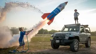 How To Make Water Bottle Rocket // Making super size big water bottle #experiment #science