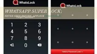 Whatsapp super lock; Never seen before, applock (whatslock)