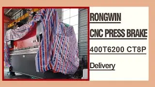 RONGWIN guides you how to pack and ship the newly designed 400T6200 CT8P large press brake
