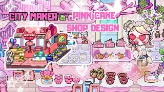 City Maker | Aesthetic Pink Bakery Shop 🍰 Cute Cake House Design || Avatar World 