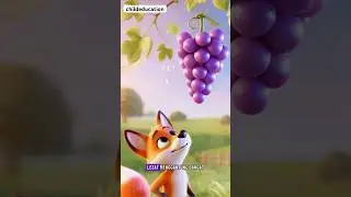 The Fox and the Grapes | A Short  Moral Story - by childeducation #facts #cartoon #animasi