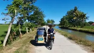 Drone chasing tricycle