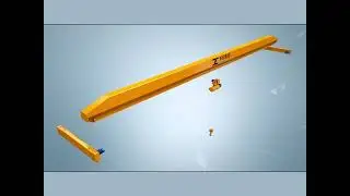 1 Ton -20 Ton Single Girder Overhead Crane with CD/ MD Electric Wire Rope Hoist Trolley, Top Running