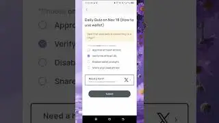 Xenea Wallet Daily Quiz Update |18 November  Daily Quiz | Xenea Wallet Quiz