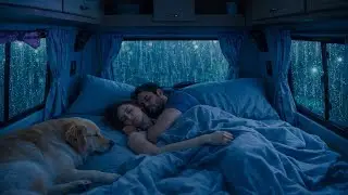 Rain and Thunder Sounds on Cozy Car | Soothing Rain Sounds for Sleeping and Relaxation