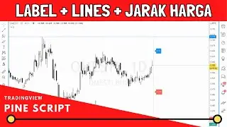 Label, Lines dan Jarak Harga &bull; TRADINGVIEW PINE SCRIPT