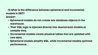 Data Build Tool Interview questions