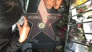 Michael Jackson's Walk of Fame Star Shortly After His Death | 29 June 2009
