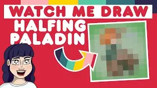 Let's draw a Halfling Paladin for D&D!