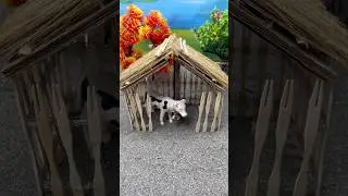 Mini cow shed roof making | mini project ideas #shorts # 83