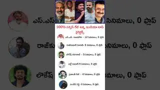 India&rsquo;s 100% Success Rate Directors No Flops, Only Hits#directors #suceessrate #indiaartist#shorts