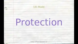 How to pronounce protection