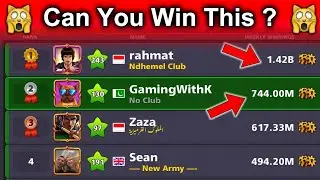 SNATCHING the TOP POSITION AGAIN - 2 Billion Winnings Crossed 🤞 - 8 Ball Pool GamingWithK