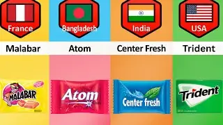 Chewing Gum From Different Countries