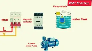 Float switch wiring diagram for 3phase water pump.!!