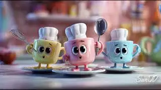 Stories for children Cup, Plate, Spoon : Ep-4 open a Restaurant
