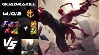 JUNGLE Lee Sin vs Pantheon [QUADRAKILL] - NA Challenger Patch 25.S2.5