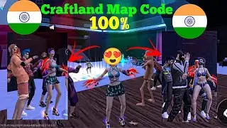 New craftland funny dance map code india sarvar😍// free fire new dancing emote map code india sarvar