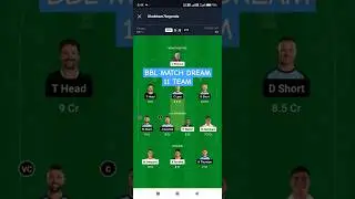 Bbl dream 11 team gl team subscribe to my channel#shortsfeed #viralshort #bbl #cricket