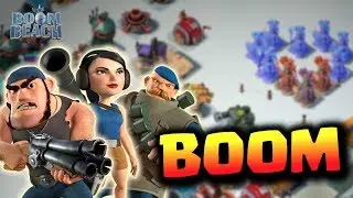BOOM BEACH - GREN-ZOOKA-BULLIT TAKEDOWN OF A 7 BOOSTED ICE BASE